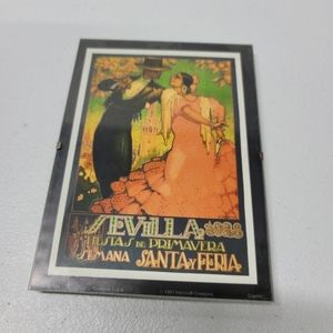 Vintage Sevilla, Spain Sevill 1928 Spring Party, 7" x 5" Print, Framed